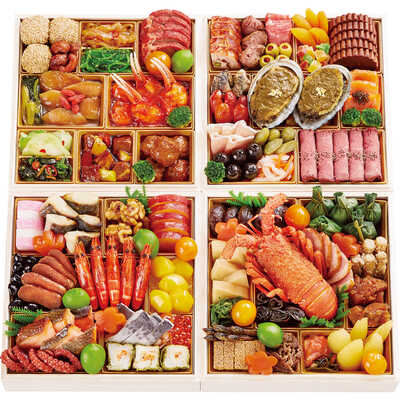 厳選おせちＣ　和・洋・中華風　与段（５人用）