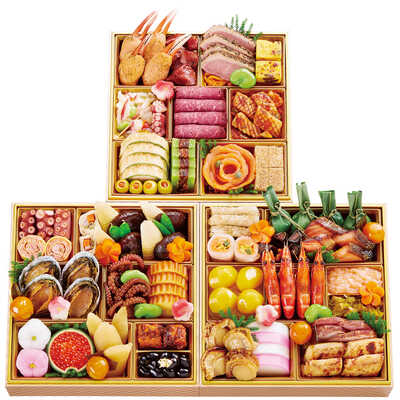 厳選おせちＦ　和・洋風　三段（４人用）