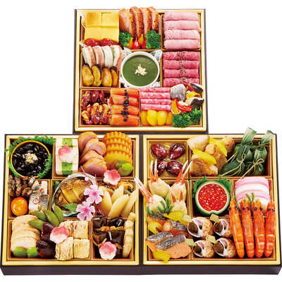 厳選おせちＬ　和・洋風　三段（４人用）