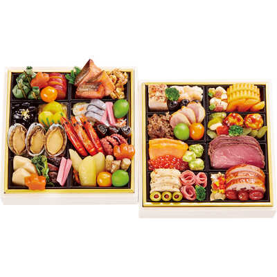 厳選おせちＭ　和・洋風　二段（３人用）