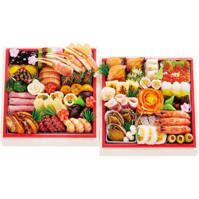 厳選おせちＰ　和・洋風　二段（３人用）