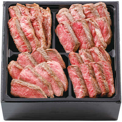 近江牛ステーキあわせ　一段（２～３人用）