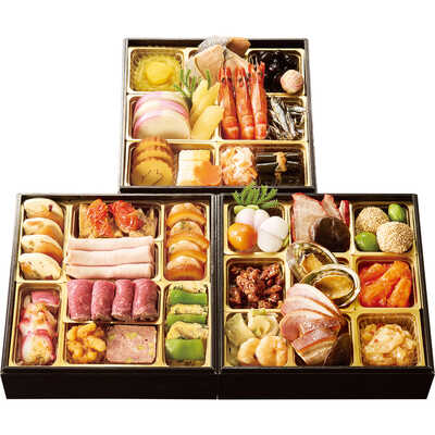 和・洋・中華風　三段（３人用）