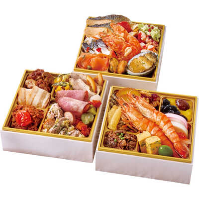 和・洋風　三段（２～３人用）