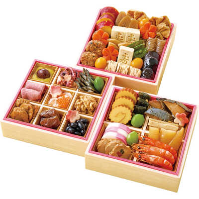 減塩おせち　和風　三段（３人用）
