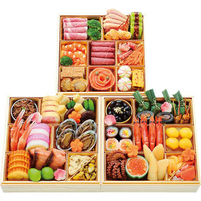 和・洋風　三段（４人用）