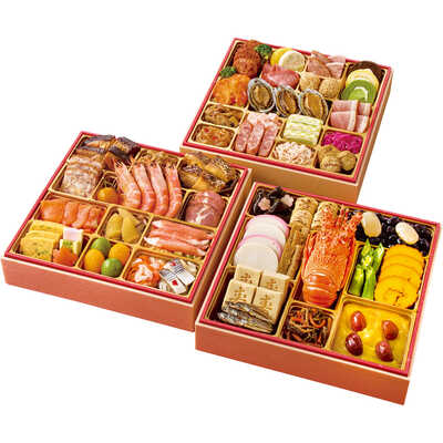 和・洋・中華風　三段（３～４人用）