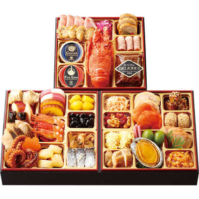 和・洋・中華風　三段（３～４人用）