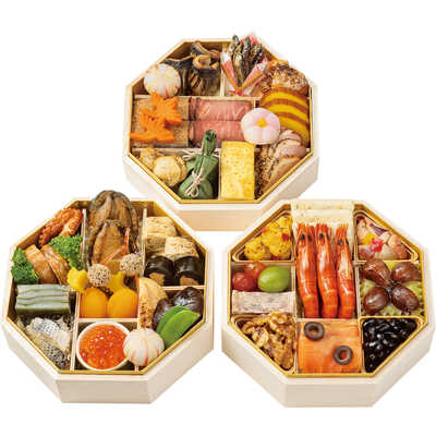 和・洋風　三段（３～４人用）