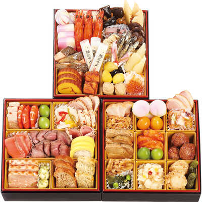 和・洋・中華風　三段（３人用）