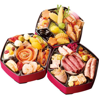 和・洋風　三段（２人用）