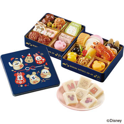 和・洋風　二段（食べられるシート／ディズニー付）（２～３人用）