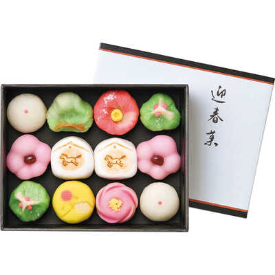 迎春上生菓子１２個（迎春御誂菓）