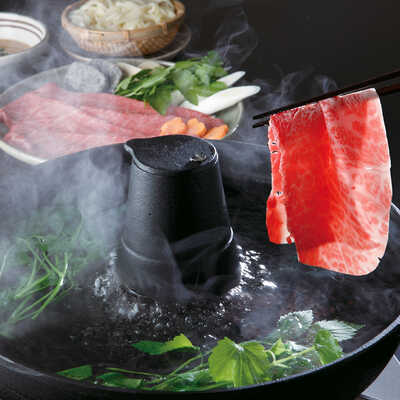 松阪牛しゃぶしゃぶ鍋（野菜付き）（４人前）