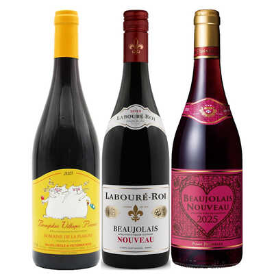 収穫を祝うフランスのヌーヴォー飲み比べ３本セット