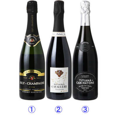 ポストシャンパーニュを探索！スパークリング飲み比べ３本セット