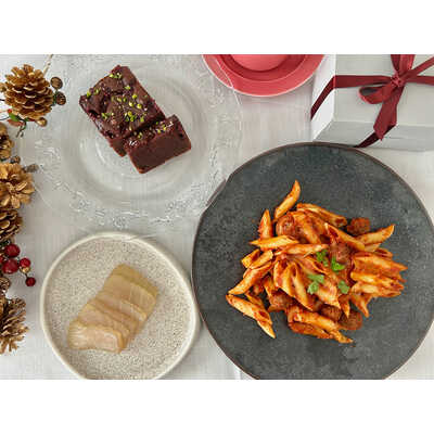 南イタリアのクリスマスディナーセット（メイン無し・２人前）