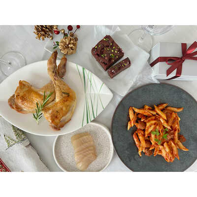 南イタリアのクリスマスディナーセット（メイン付き・２人前）