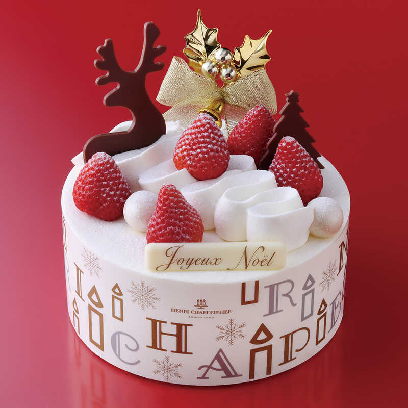 【クリスマスケーキ】アンリ・シャルパンティエ 【大丸東京店店頭受取ケーキ】ザ・ショートケーキ・ノエル15cm 【クリスマスケーキ】アンリ・シャルパンティエ 【大丸東京店店頭受取ケーキ】ザ・ショートケーキ・ノエル15cm