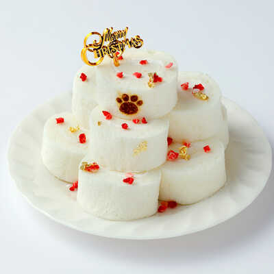 【配送】愛犬用　ＮＡＭＡＲＡ！クリスマスケーキスノーロールケーキタワー