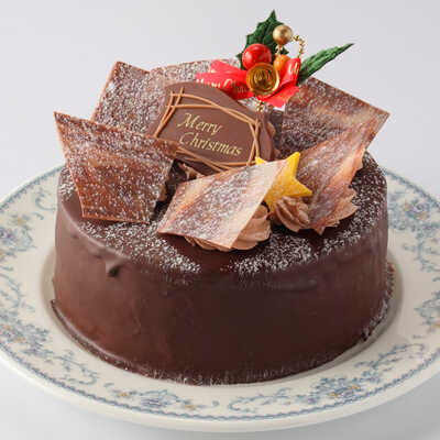 【松坂屋上野店頭受取ケーキ金谷ホテルクリスマスケーキ】チョコレートケーキ”