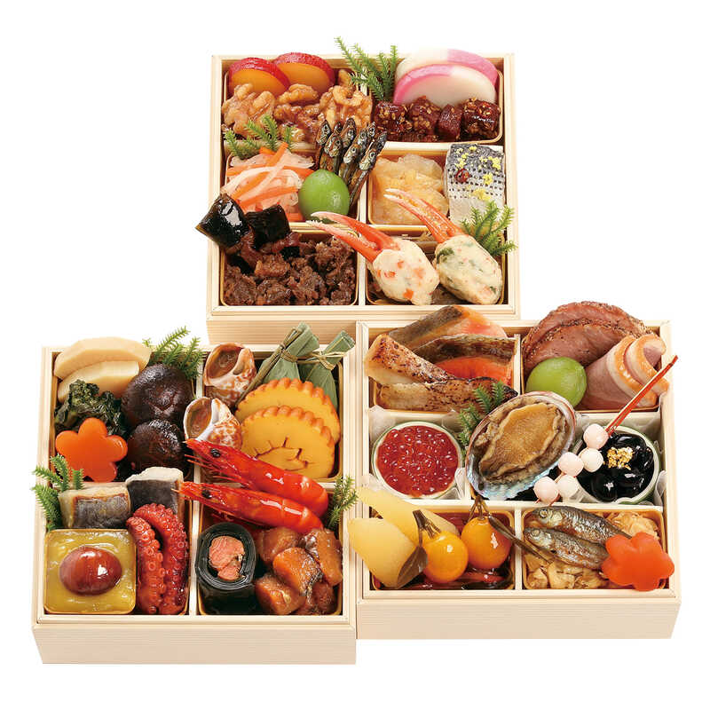 【おせち料理】三千院の里 和風ミ二三段重(2人用)