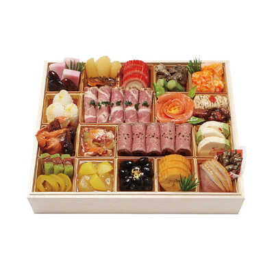 料亭の和洋風おせちオードブル一段重（３人用）