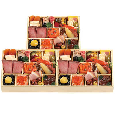 和・洋風一人折三客組（３人用）