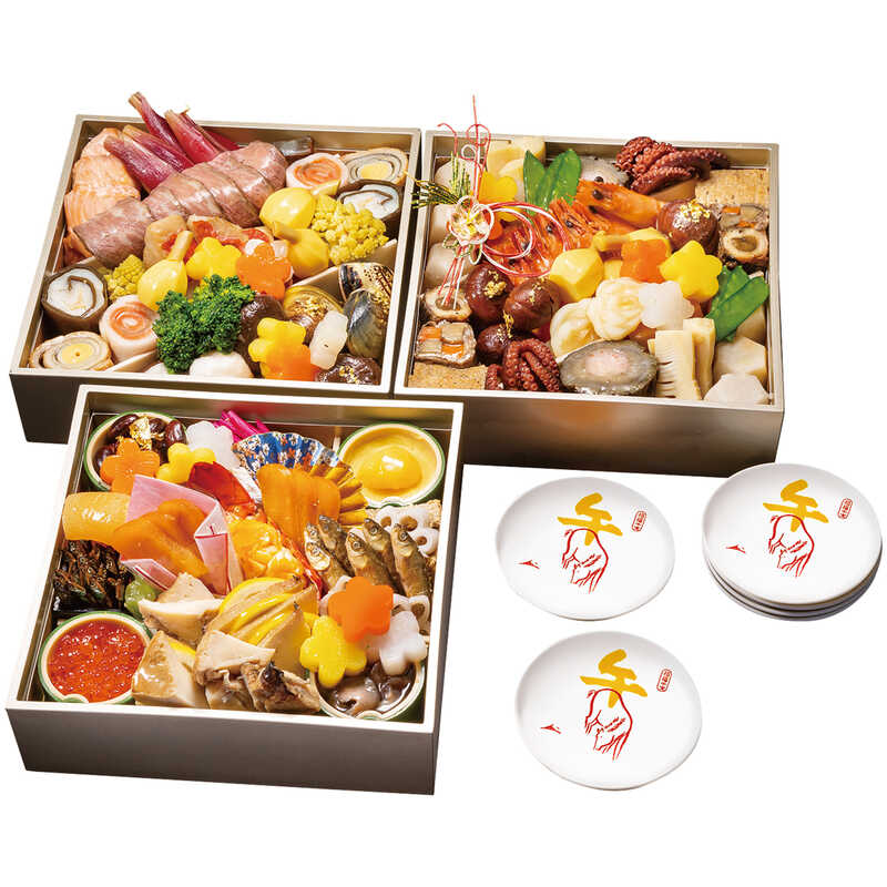 【おせち料理】京料理 はり清 和風 吉祥来福 三段(6人用) 【おせち料理】京料理 はり清 和風 吉祥来福 三段(6人用)