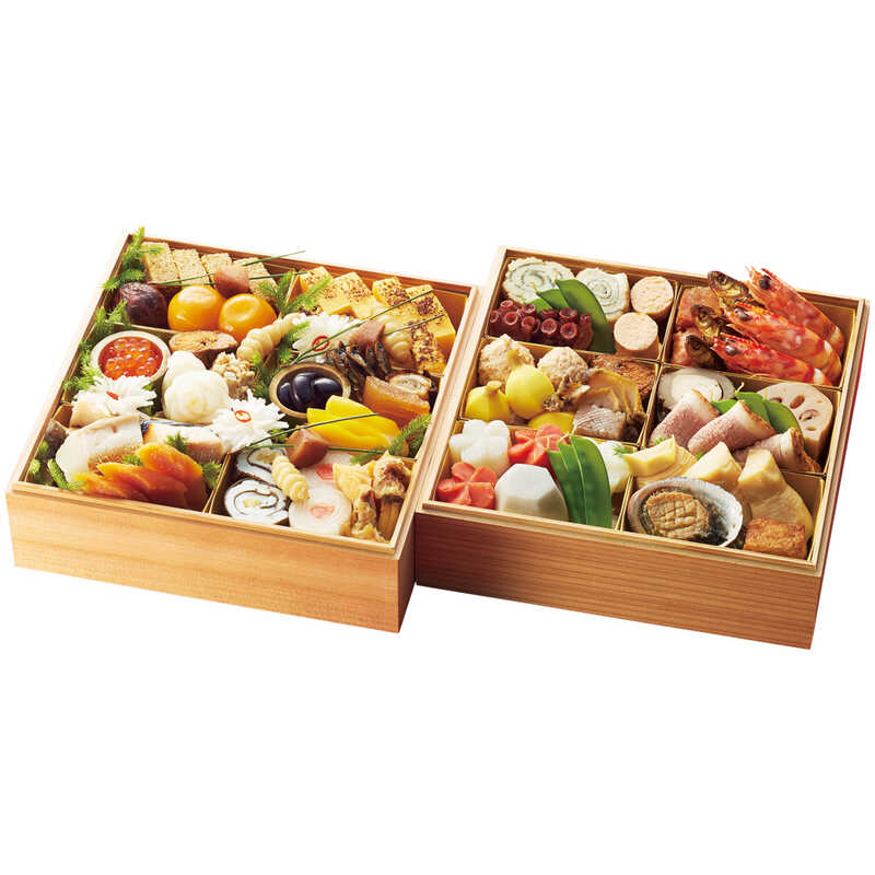【おせち料理】京料理 かじ 和風 二段(3人用) 【おせち料理】京料理 かじ 和風 二段(3人用)
