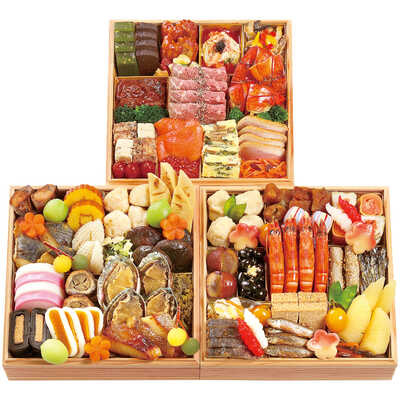 和・洋風　三段（３～４人用）