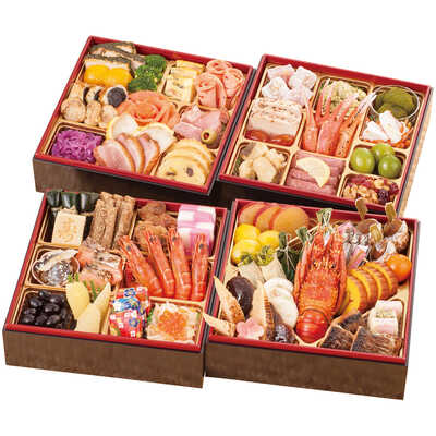 和・洋風　四段（３～４人用）