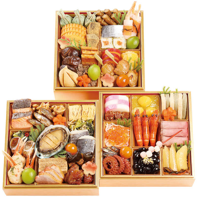 【おせち料理】京都・祇園 三千院の里 和風 三段(3人用)