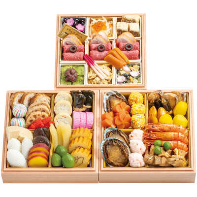 和風　三段（３人用）