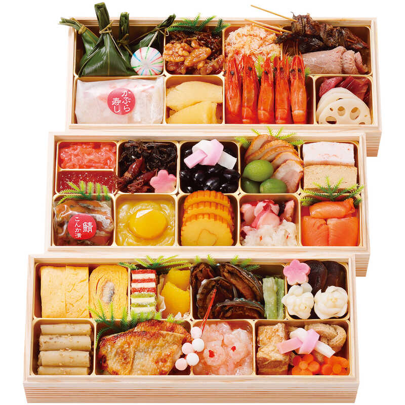 【おせち料理】料亭 金城樓 和風 三段(4~5人用) 【おせち料理】料亭 金城樓 和風 三段(4~5人用)