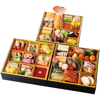 和・洋風　三段（３～４人用）