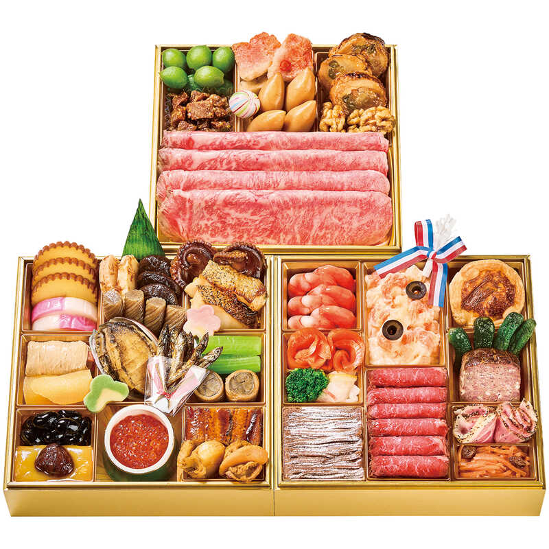 【おせち料理】京乃百年洋食 キャピタル東洋亭本店 和・洋風 三段(3〜4人用)