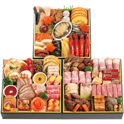 和・洋風　三段（３～４人用）