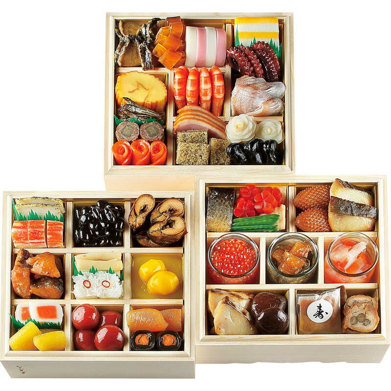 【おせち料理】日本料理 なだ万 和風 三段(4人用) 【おせち料理】日本料理 なだ万 和風 三段(4人用)