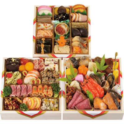 和・洋風　三段（４～５人用）