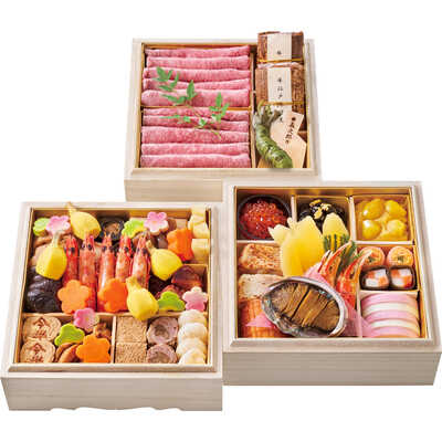 和風　特選　三段（４人用）