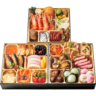 和・洋風　三段（３～４人用）