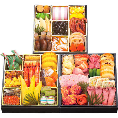 和・洋風　三段（３人用）