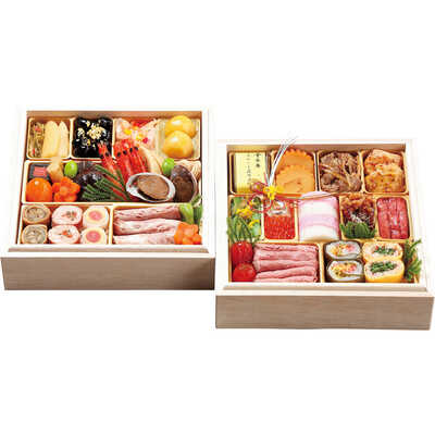 和風　六寸角　二段（２～３人用）