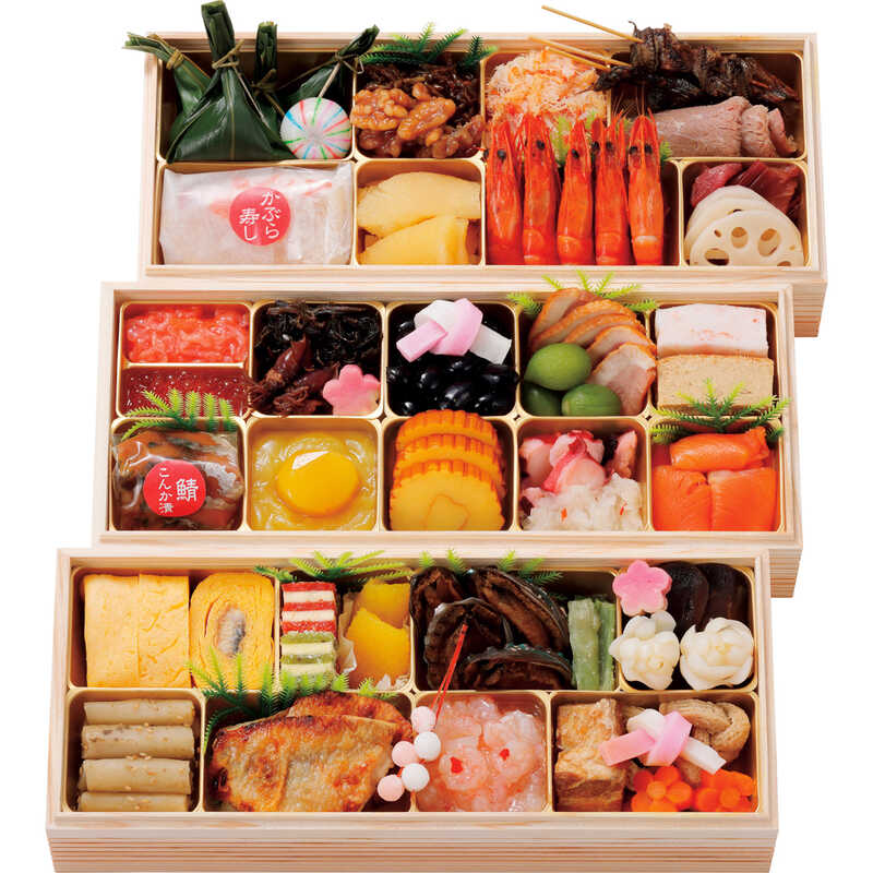 【おせち料理】料亭 金城樓 和風 三段(4~5人用) 【おせち料理】料亭 金城樓 和風 三段(4~5人用)