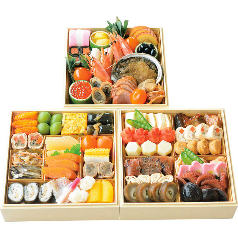 【おせち料理】福井 日本料理 一乃松 和風 三段(4~5人用) 【おせち料理】福井 日本料理 一乃松 和風 三段(4~5人用)