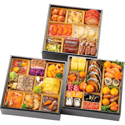 和・洋・中華風　三段（４人用）