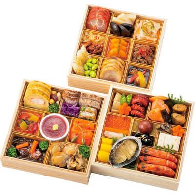 和・洋・中華風　三段（３人用）