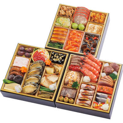 和・洋・中華風　三段（４人用）