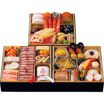 和・洋風　三段（３～４人用）